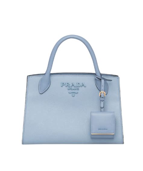 prada monochrome saffiano leather bag clay gray ink blue|Prada saffiano bag.